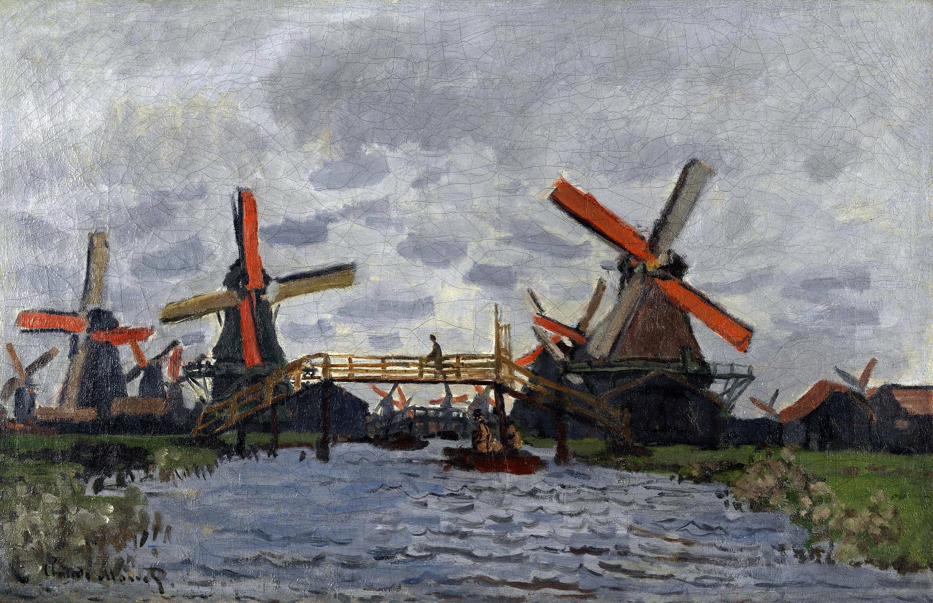 Windmills near Zaandam 1871